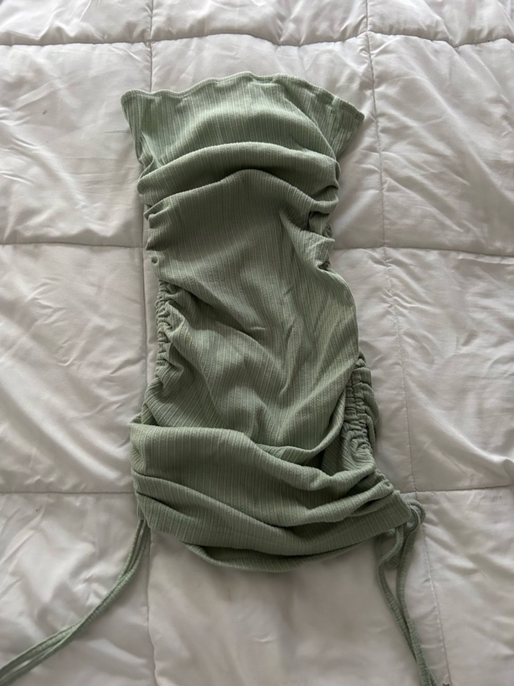 Zara Green Strapless Dress